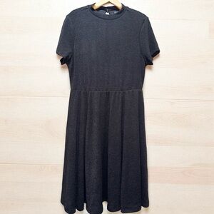 Torrid Hacci Mock Neck Skater Black Dress size 1X